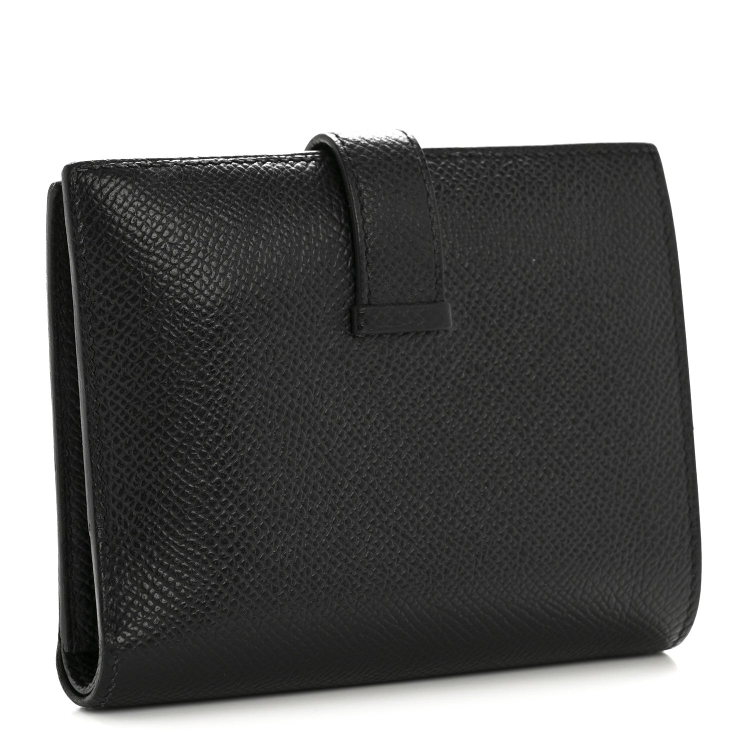 Hermes Epsom Bearn Compact Wallet Black 3 of 13