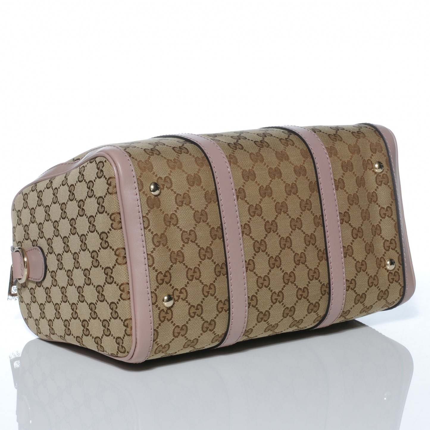 Monogram Vintage Web Medium Boston Light Pink