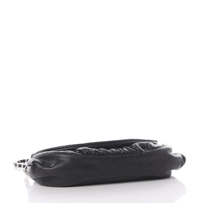 Chanel Caviar Half Moon Wallet On Chain WOC Black 3 of 10