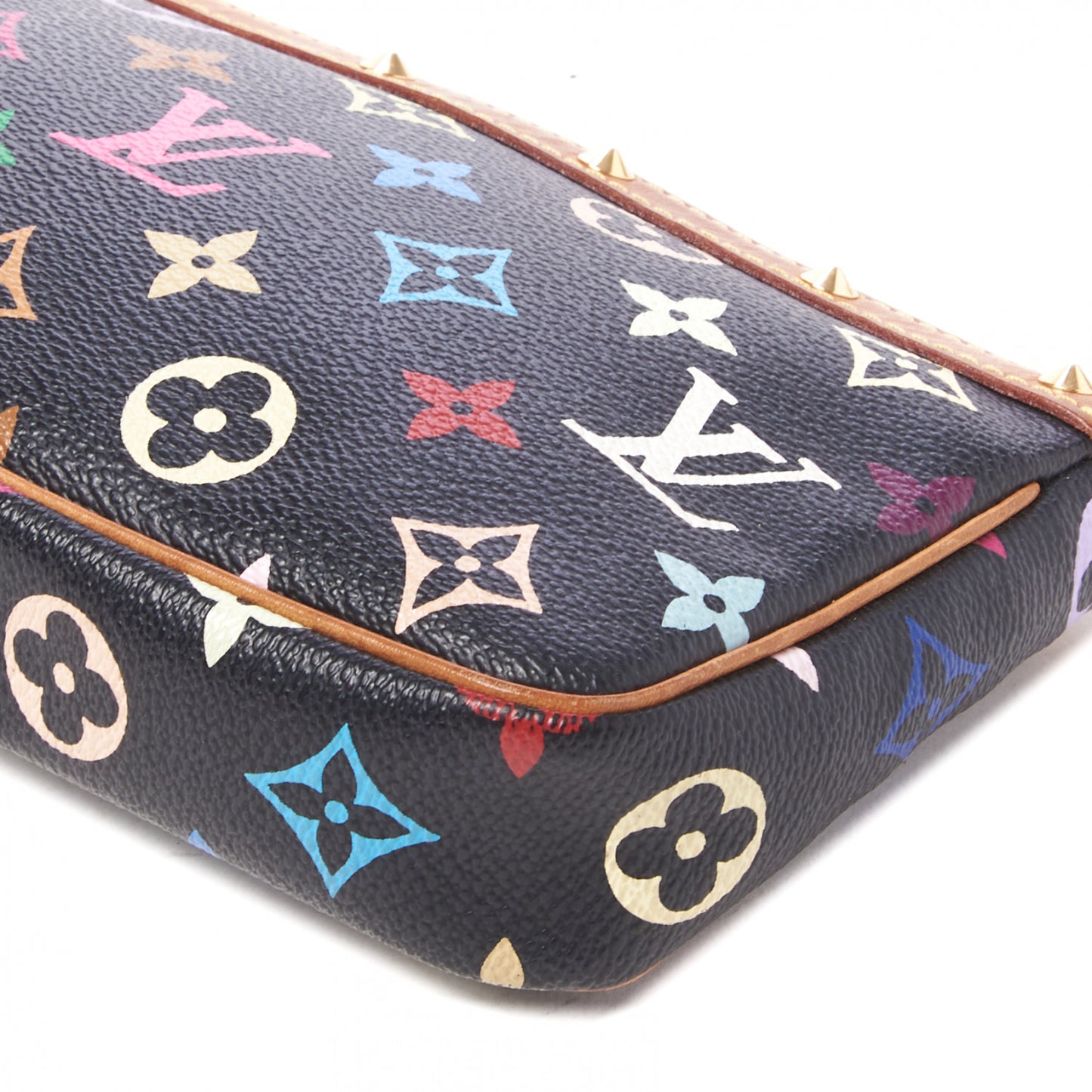 Monogram Multicolor Pochette Accessories Black