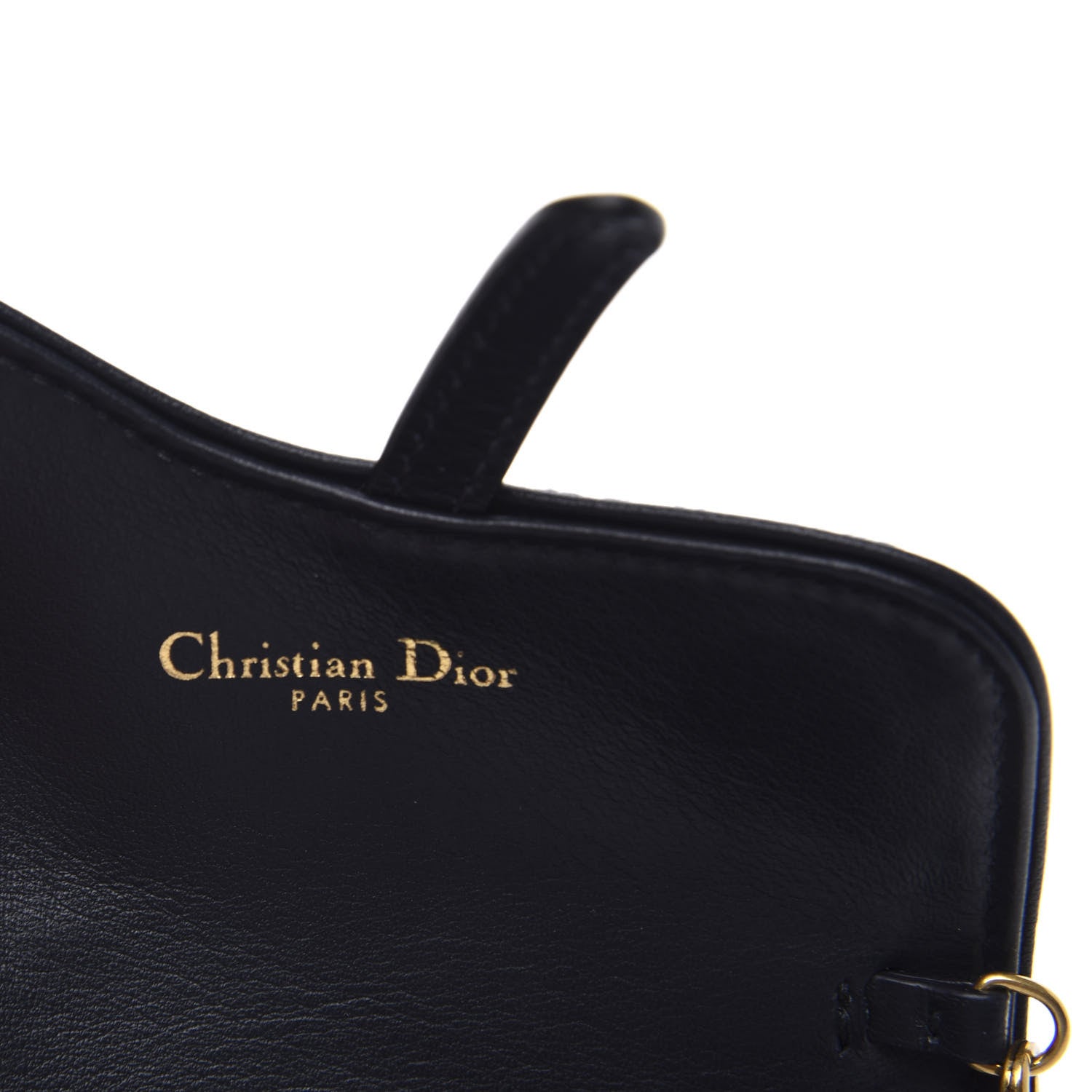 Christian Dior Oblique Nano Saddle Chain Pouch Blue 7 of 9