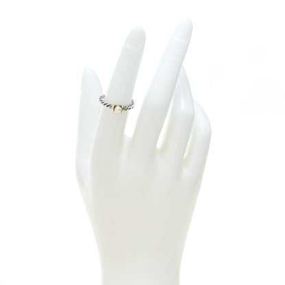 David Yurman Sterling Silver 14K Yellow Gold Pearl Metro Cable Ring 52 6 2 of 4