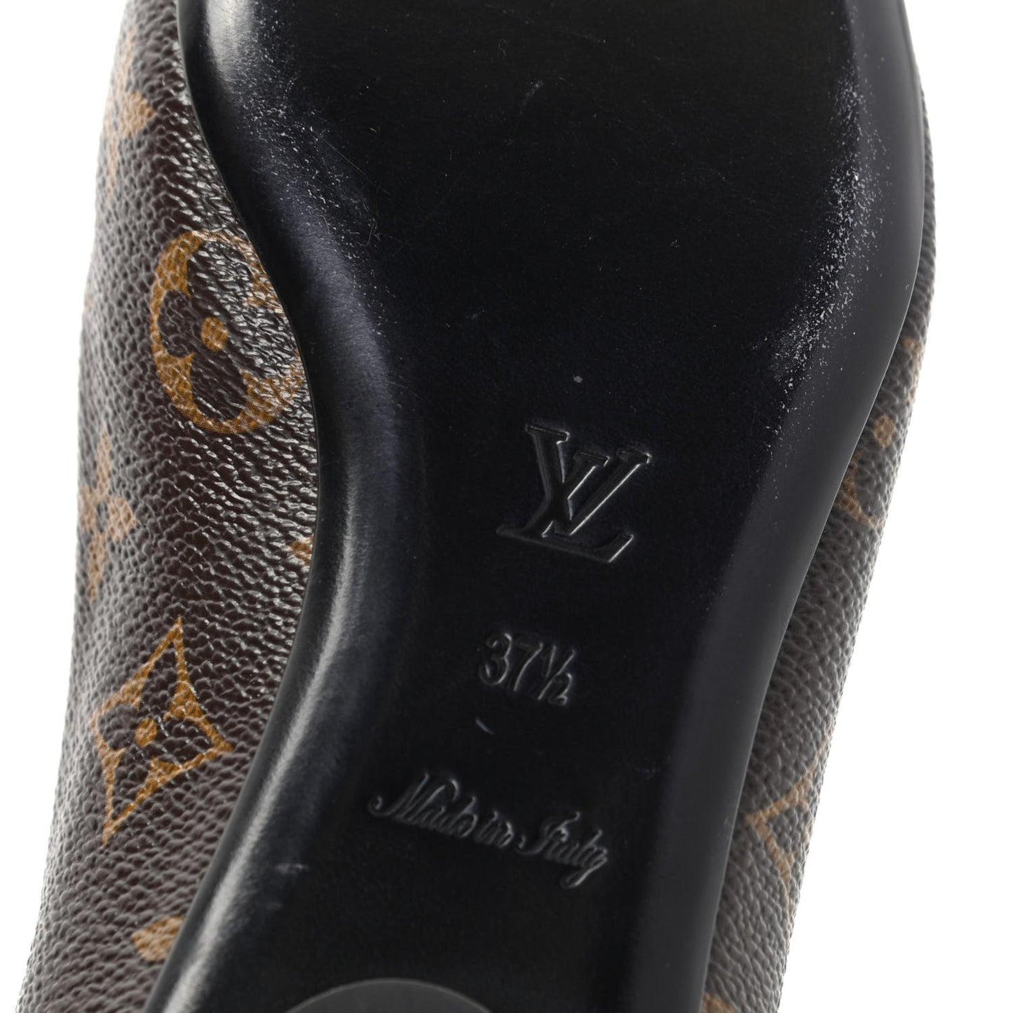 Patent Monogram Fetish Ballerina Flats 37.5