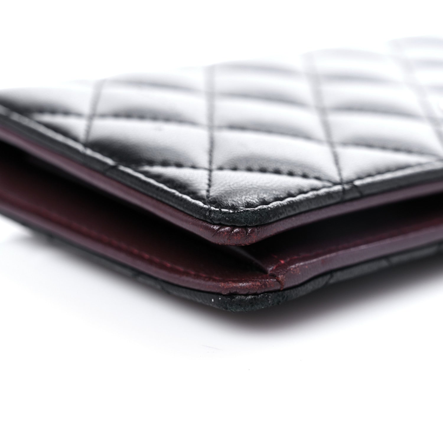 Chanel Lambskin Quilted Yen Wallet Black 7 of 13