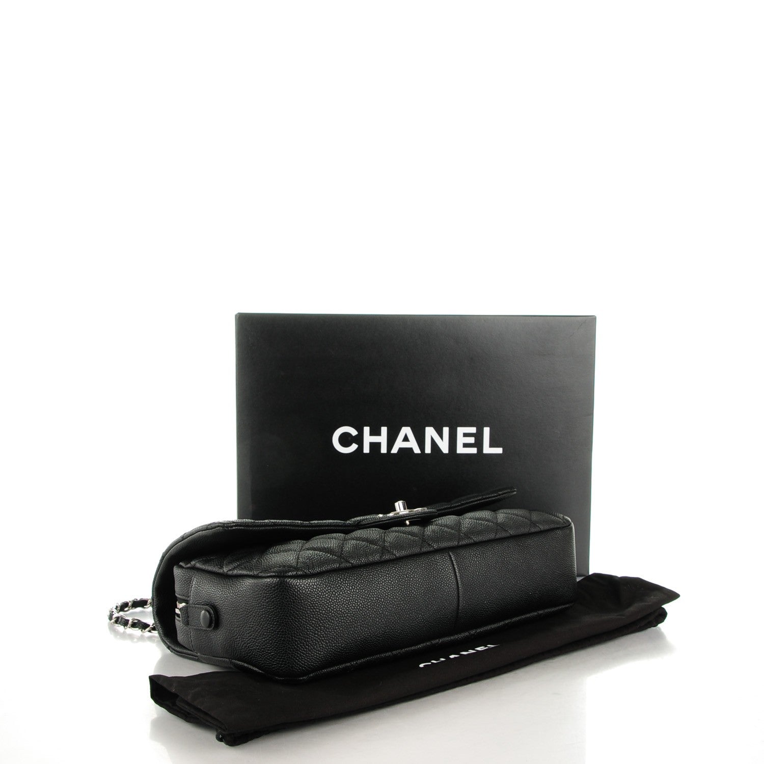 Chanel Caviar Quilted Jumbo Easy Flap Black 4 of 8