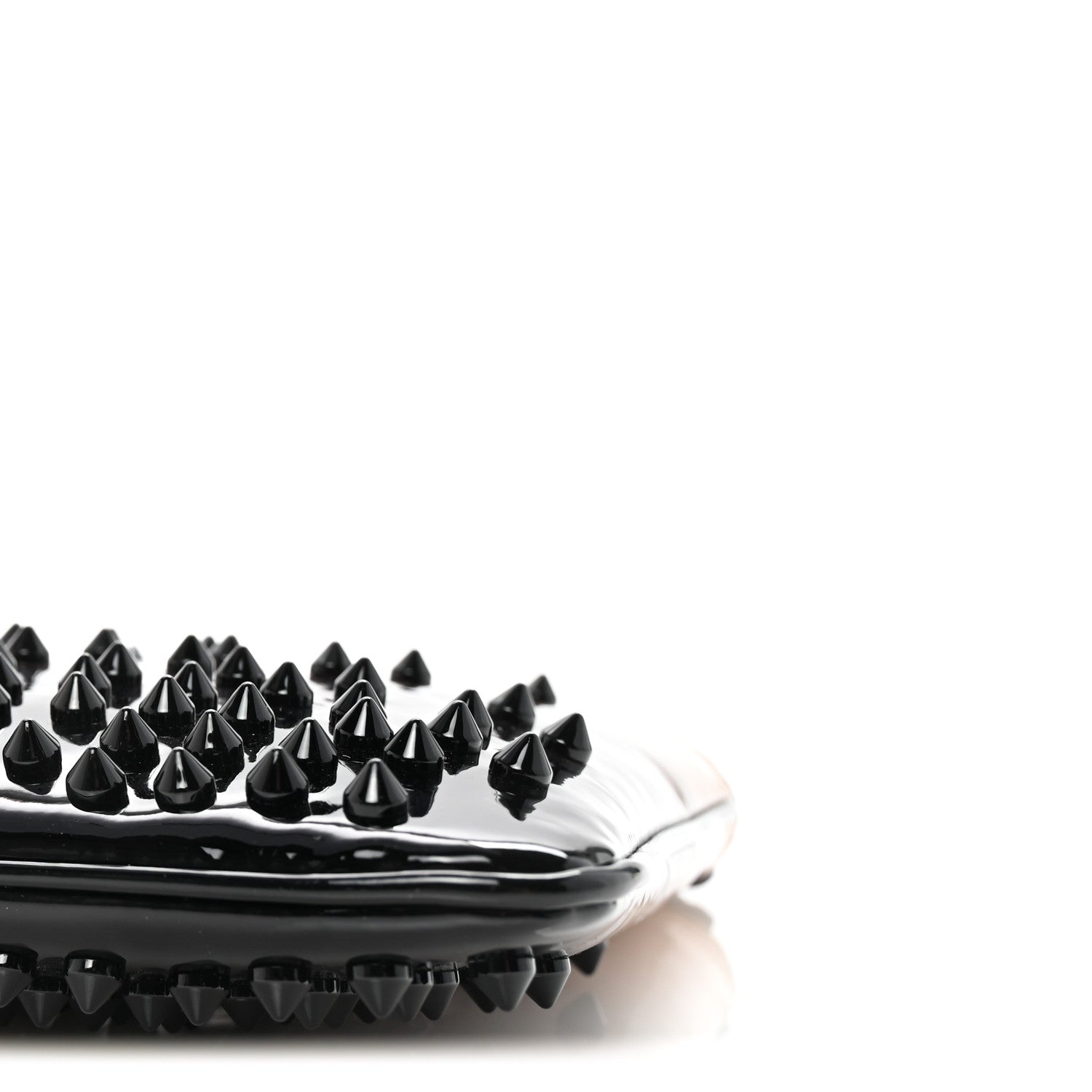 Christian Louboutin Patent Degrade Loubiposh Spiked Clutch Nude Black 9 of 9