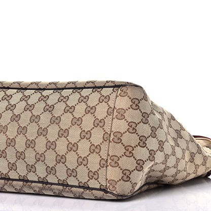 Gucci Monogram Large Positano Tote Brown 9 of 9