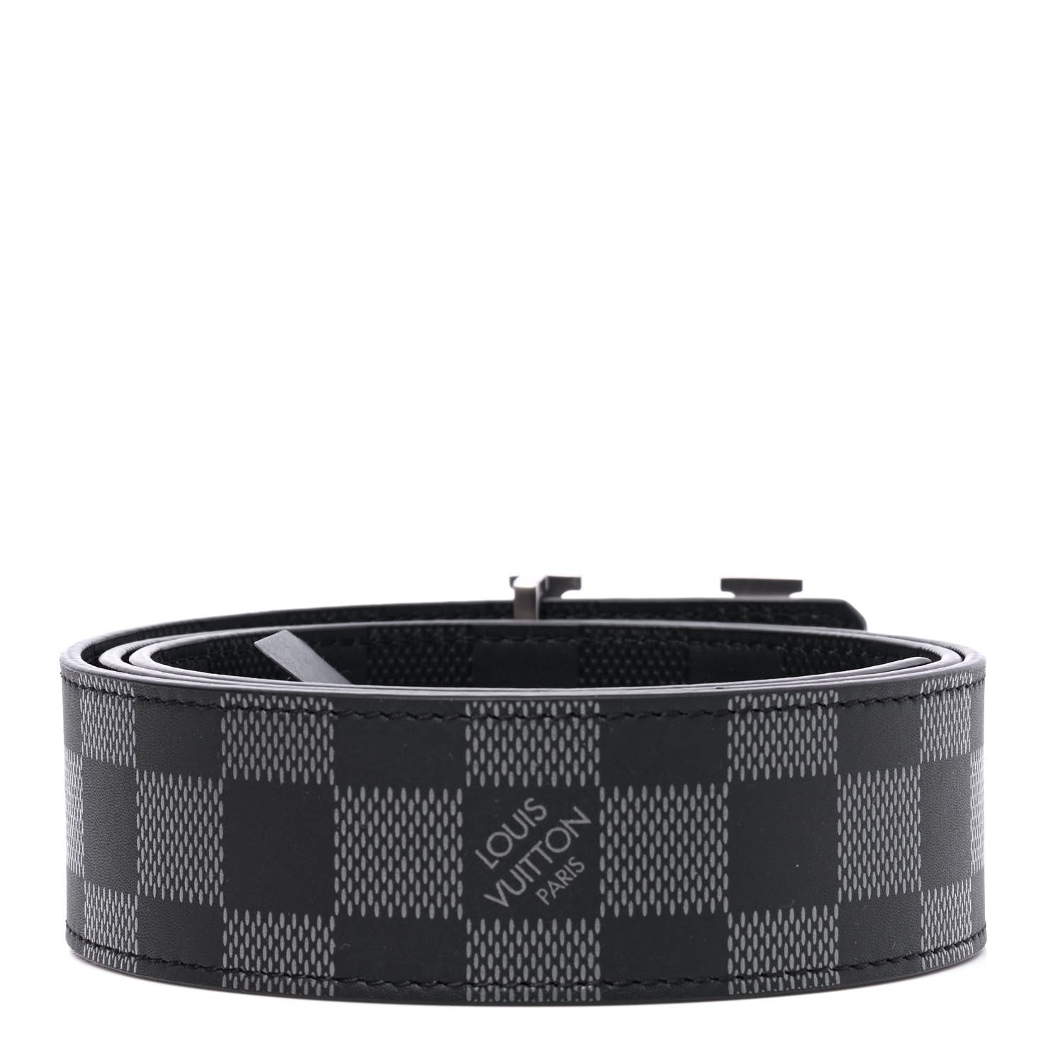 Louis Vuitton Damier Infini 40mm LV Initiales Belt 90 36 Black 2 of 5