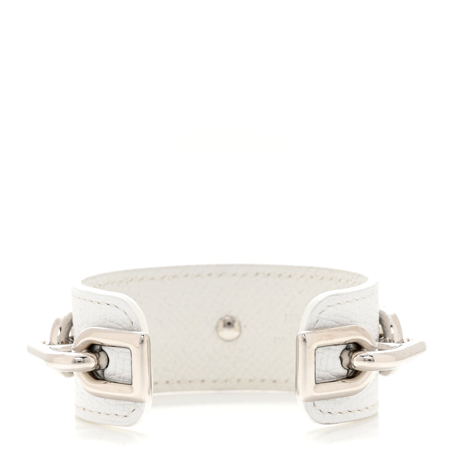 Hermes Epsom Chaine D'Ancre Bracelet M White 3 of 7
