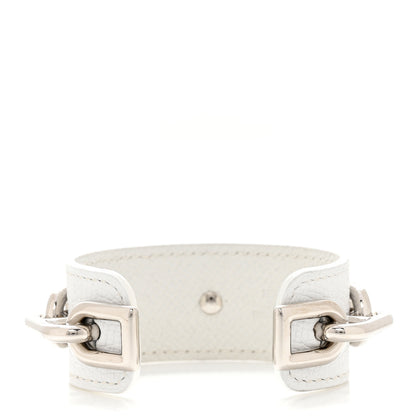 Hermes Epsom Chaine D'Ancre Bracelet M White 3 of 7