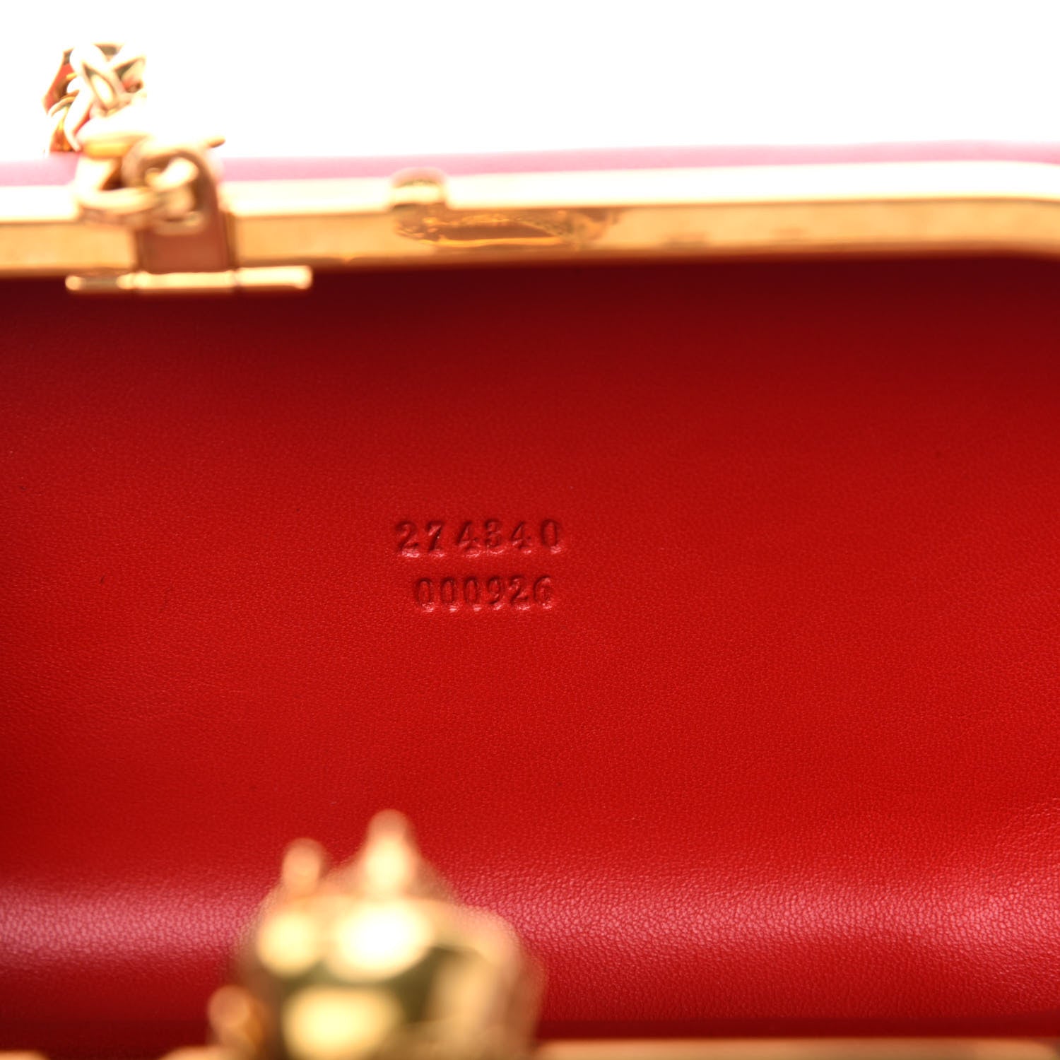 Alexander McQueen Calfskin Dagger Skull Box Clutch Red 7 of 11