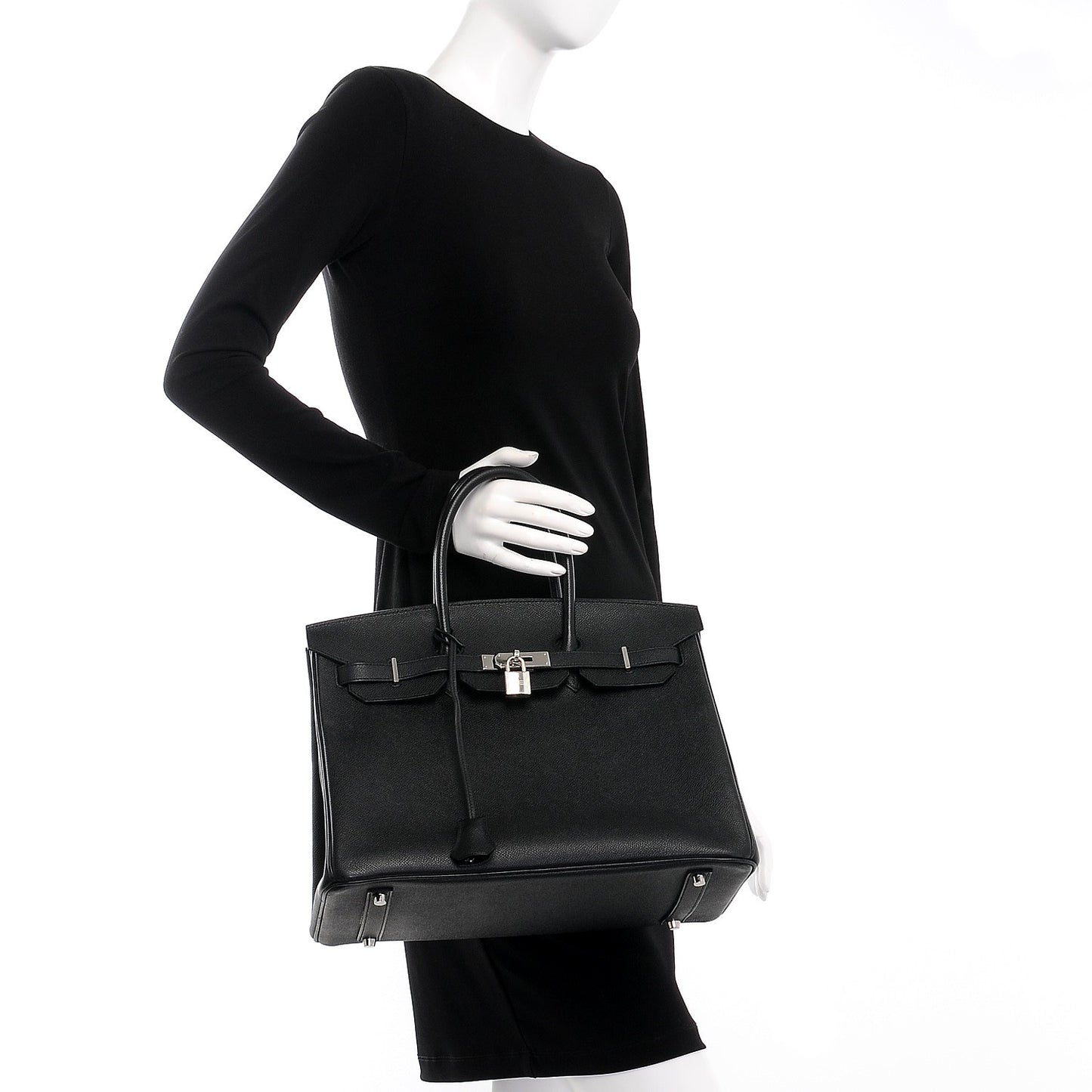 Epsom Birkin 35 Black
