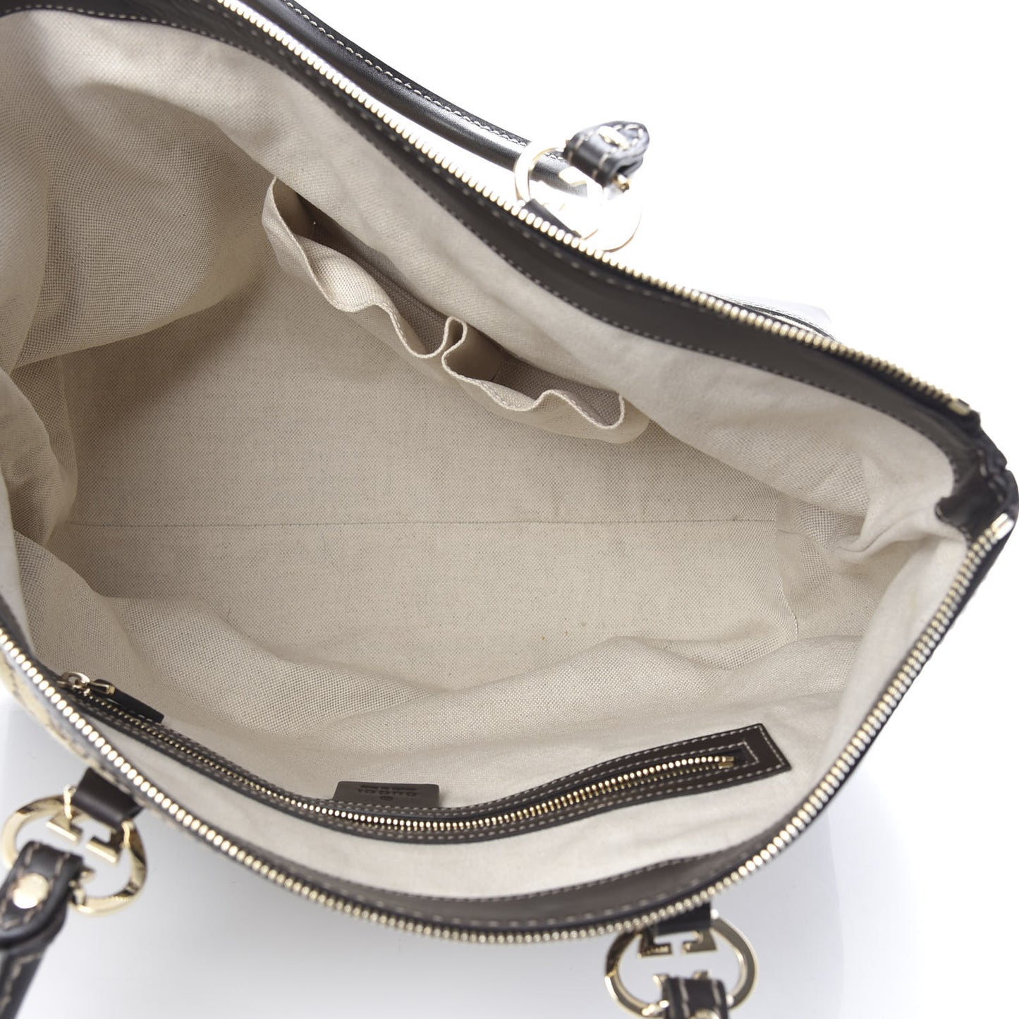 Monogram Lovely Heart Tote Brown