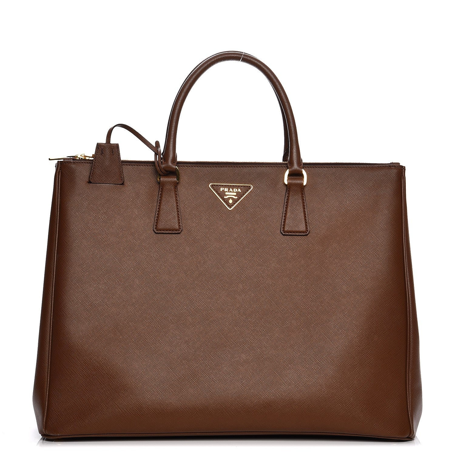 Prada Saffiano Lux Extra Large Galleria Double Zip Tote Cannella 1 of 13