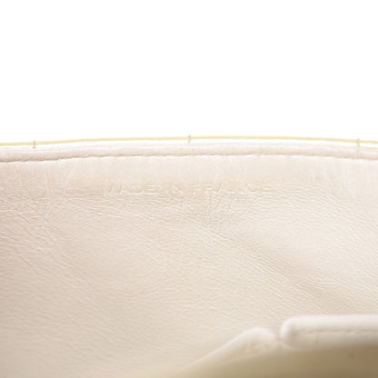 Chanel Patent Quilted East West Chocolate Bar Flap White 7 of 19