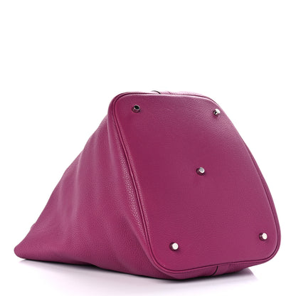 Hermes Taurillon Clemence Picotin Lock TGM Rose Pourpre 4 of 10