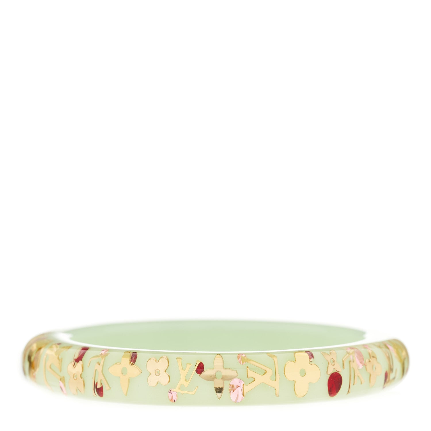 Louis Vuitton Resin Swarovski PM Inclusion Bracelet Peppermint 2 of 3