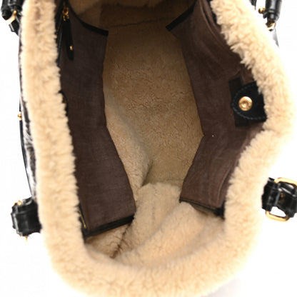 Louis Vuitton Patent Monogram Shearling Sac Thunder 5 of 11