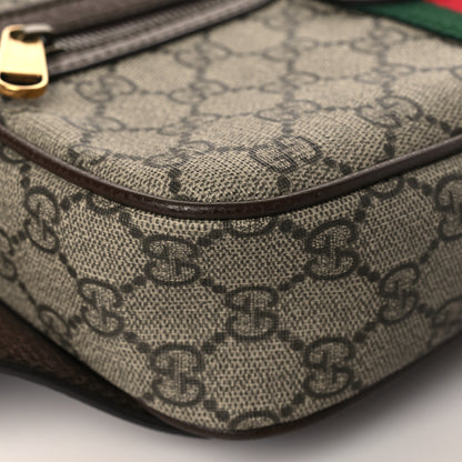 Gucci Soft GG Supreme Monogram Medium Ophidia Belt Bag Dark Brown 8 of 9