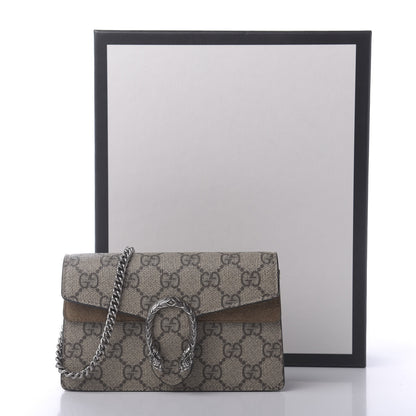 Gucci GG Supreme Monogram Super Mini Dionysus Shoulder Bag Taupe 10 of 10