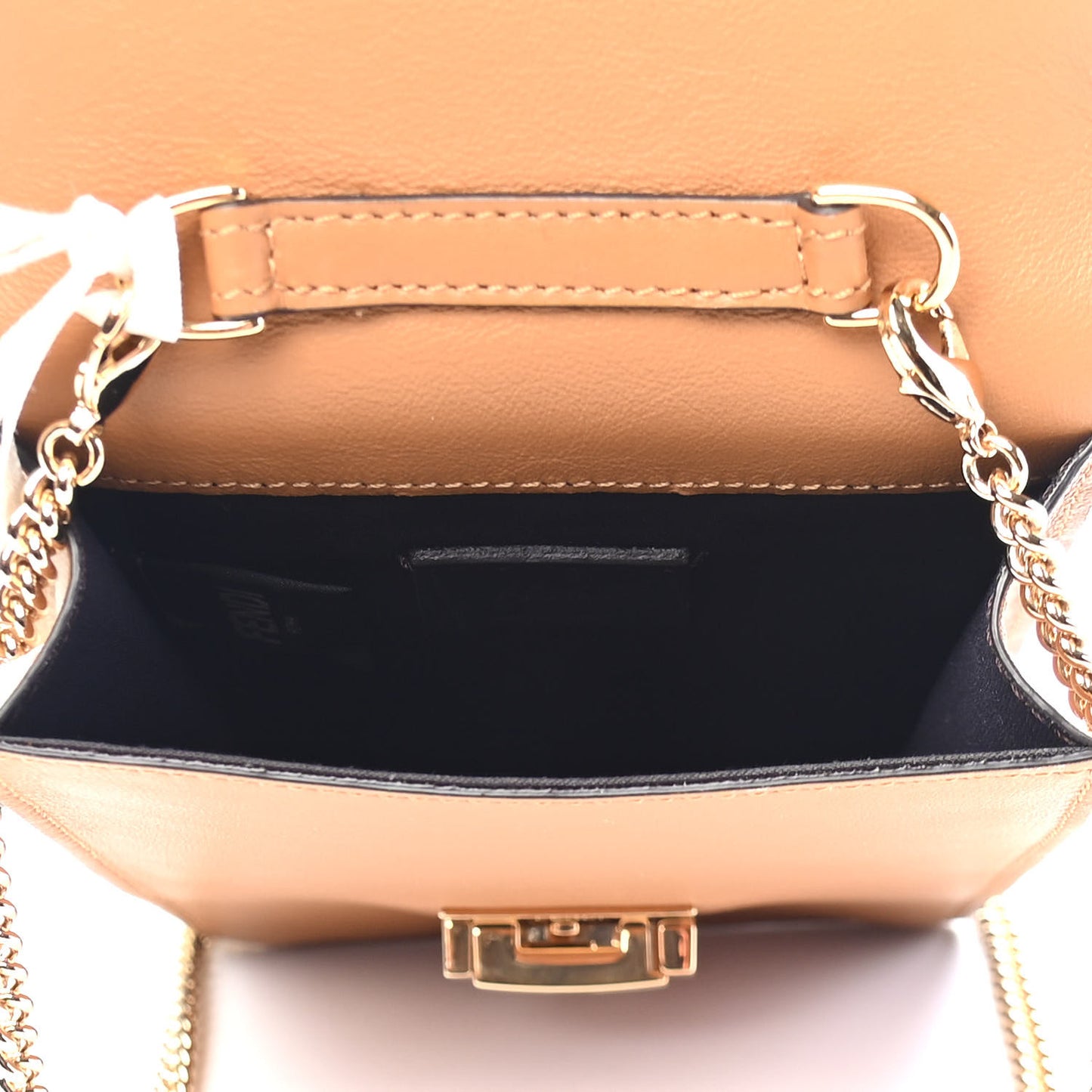 Vitello Grace Matte Kan U Vertical Wallet On Chain Nocciola