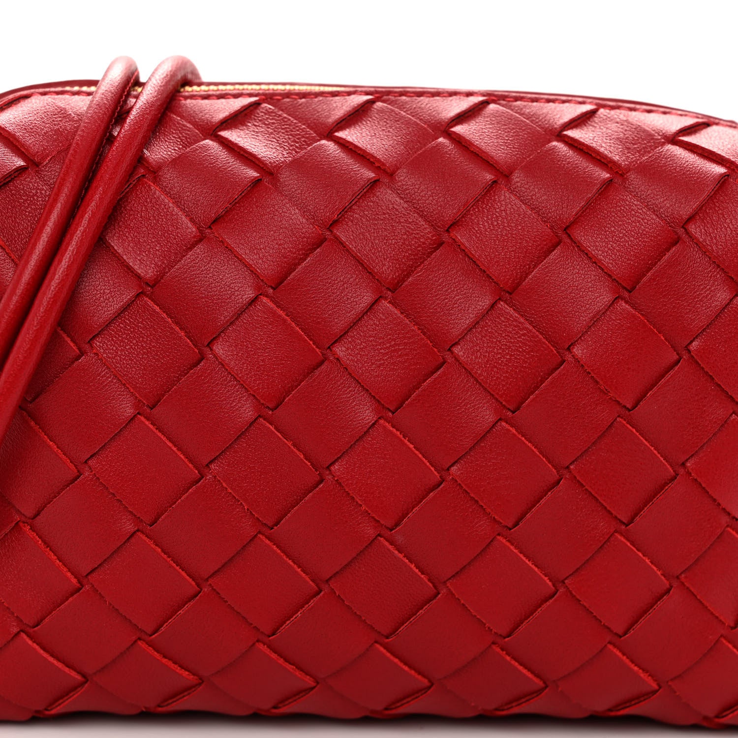 Bottega Veneta Nappa Intrecciato Mini Loop Camera Bag Apple Candy 7 of 9