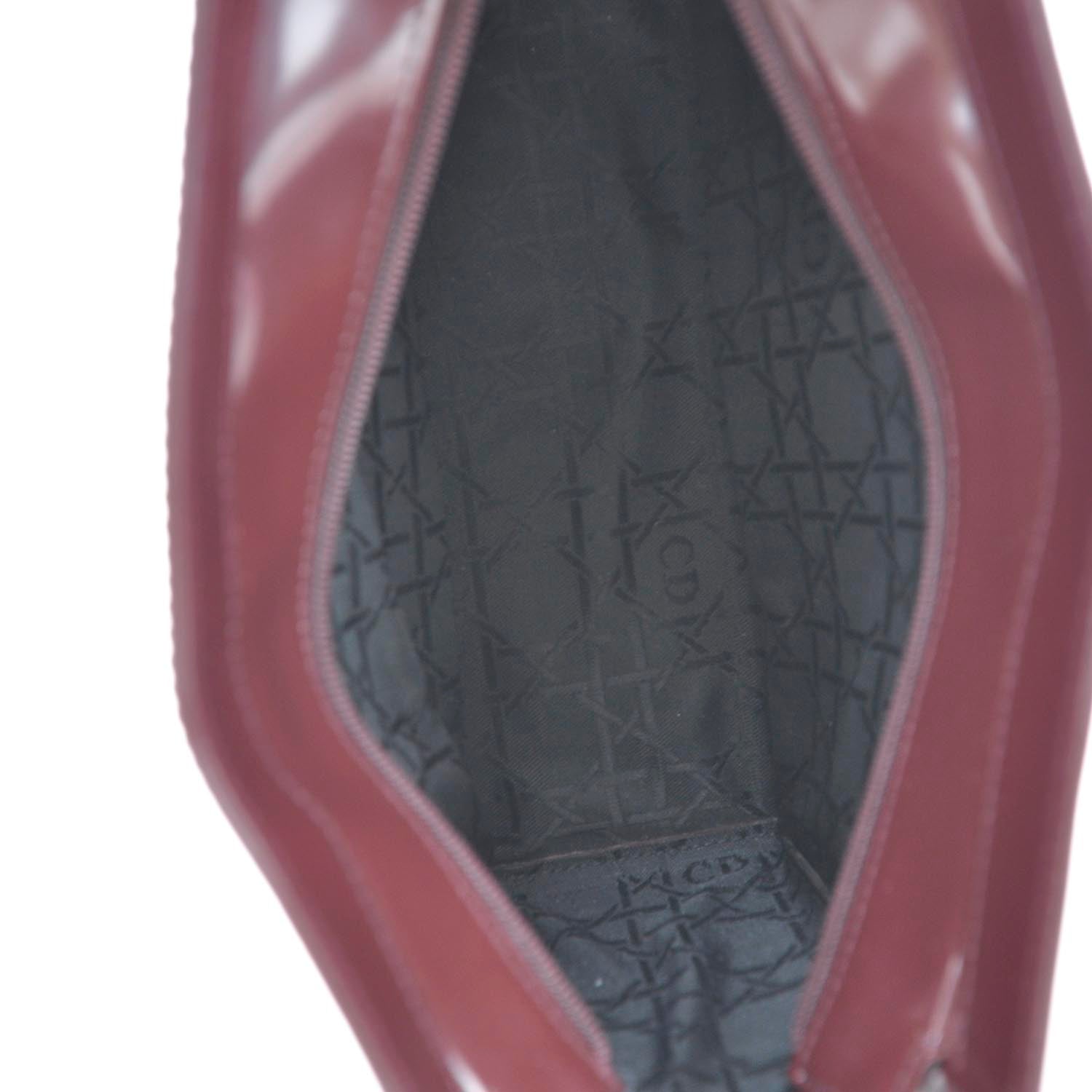 Christian Dior Leather Trousse Cosmetic Bag Rouge 10 of 11