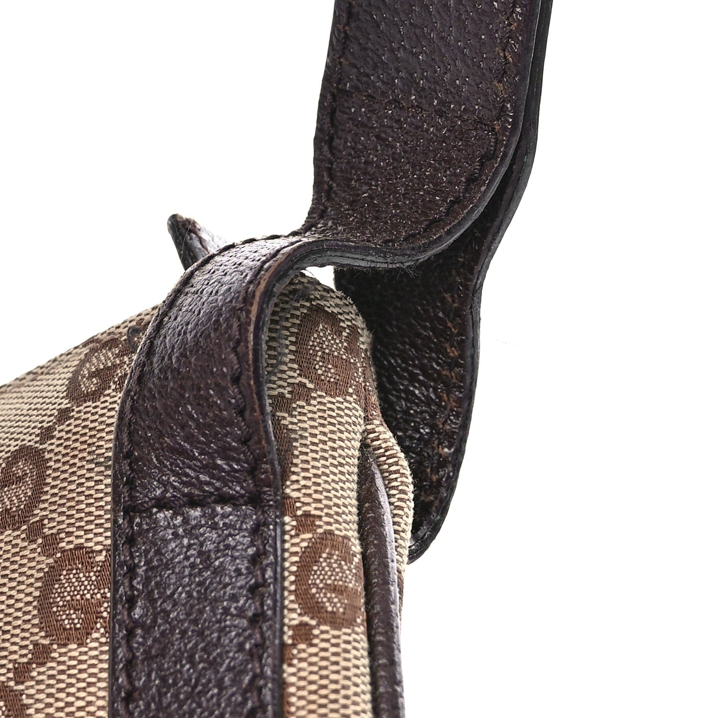 Monogram Flat Messenger Bag Dark Brown