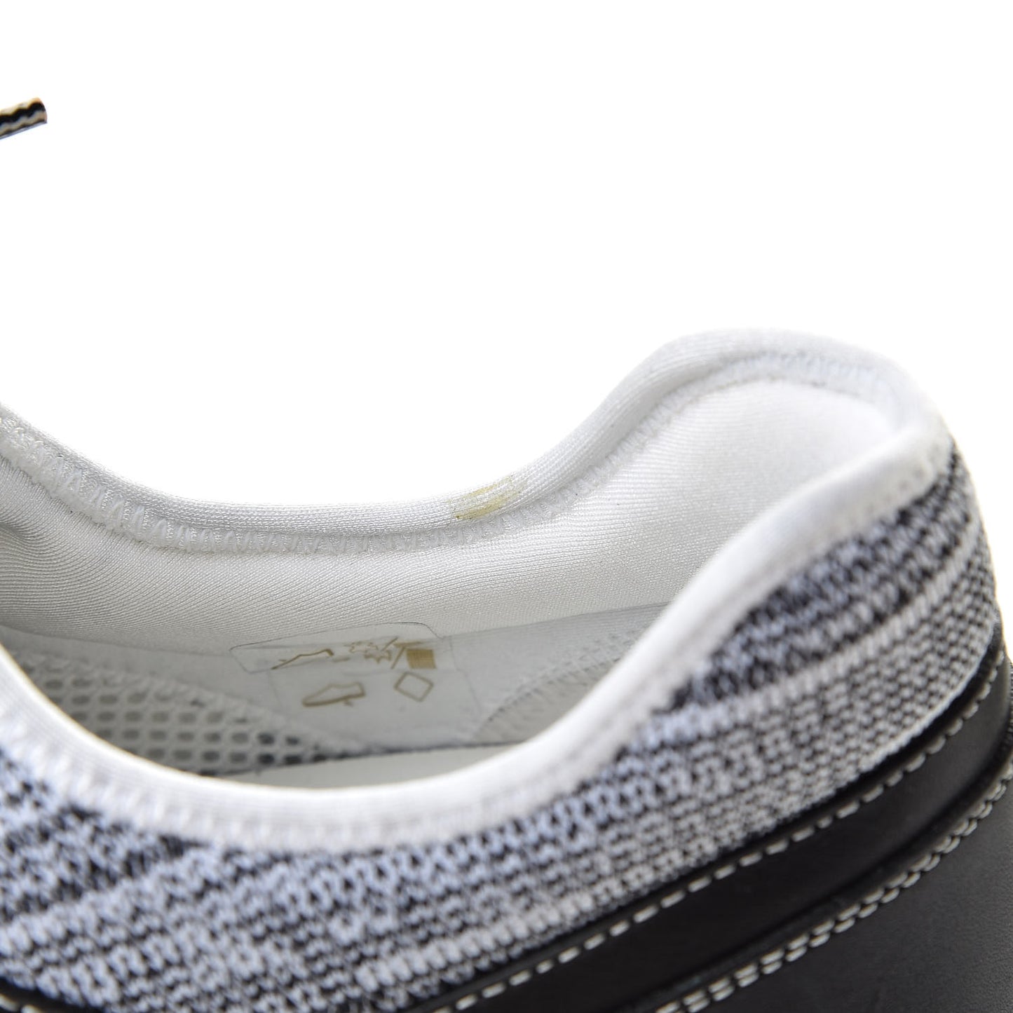 Calfskin Fabric Run Away Sneakers 9 Black