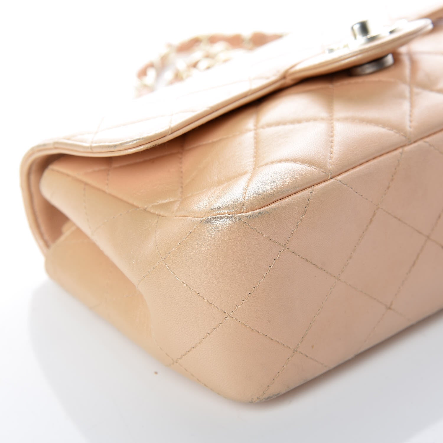 Chanel Lambskin Quilted Extra Mini Flap Light Beige 10 of 27