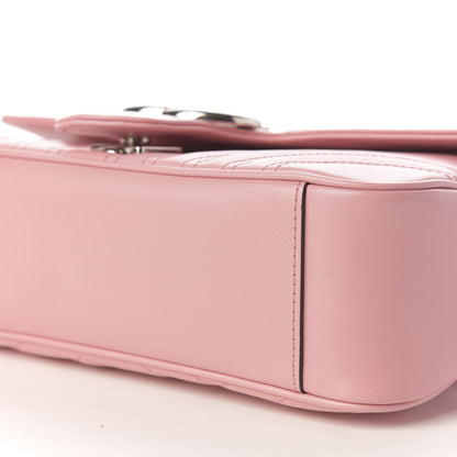 Gucci Calfskin Matelasse Small GG Marmont Shoulder Bag Wild Rose 6 of 9