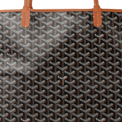 Goyard Goyardine Artois MM Black Gold 8 of 10