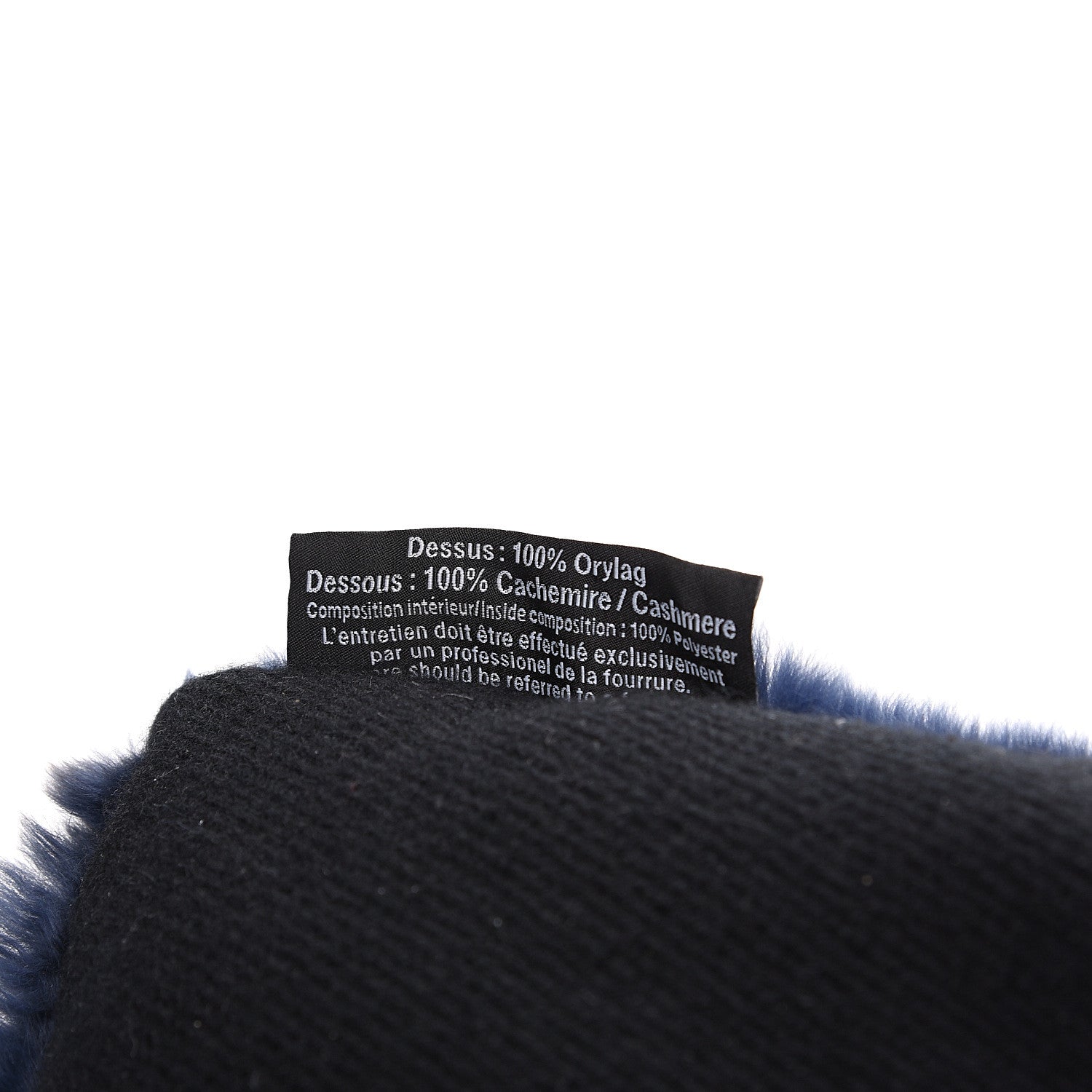 Chanel Orylag Cashmere CC Pillow Blue 3 of 7