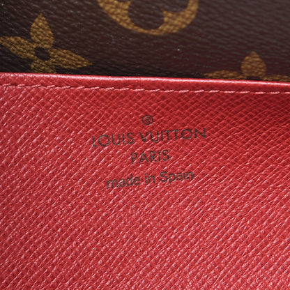 Louis Vuitton Monogram Emilie Wallet Red 6 of 11