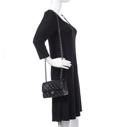 Chanel Lambskin Quilted Mini Rectangular Flap Black 2 of 16