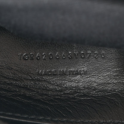 Saint Laurent Grain De Poudre Medium West Hollywood Monogram Fold-Over Black 8 of 11