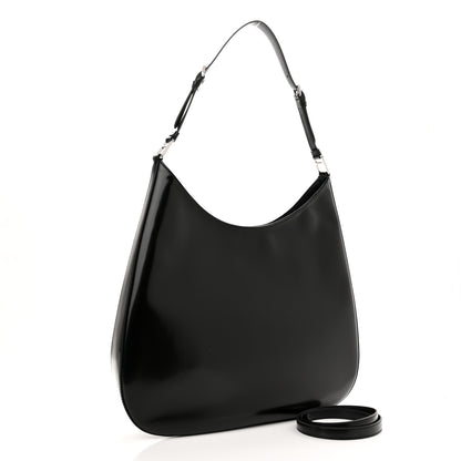 Prada Spazzolato Maxi Cleo Adjustable Strap Shoulder Bag Black 4 of 10