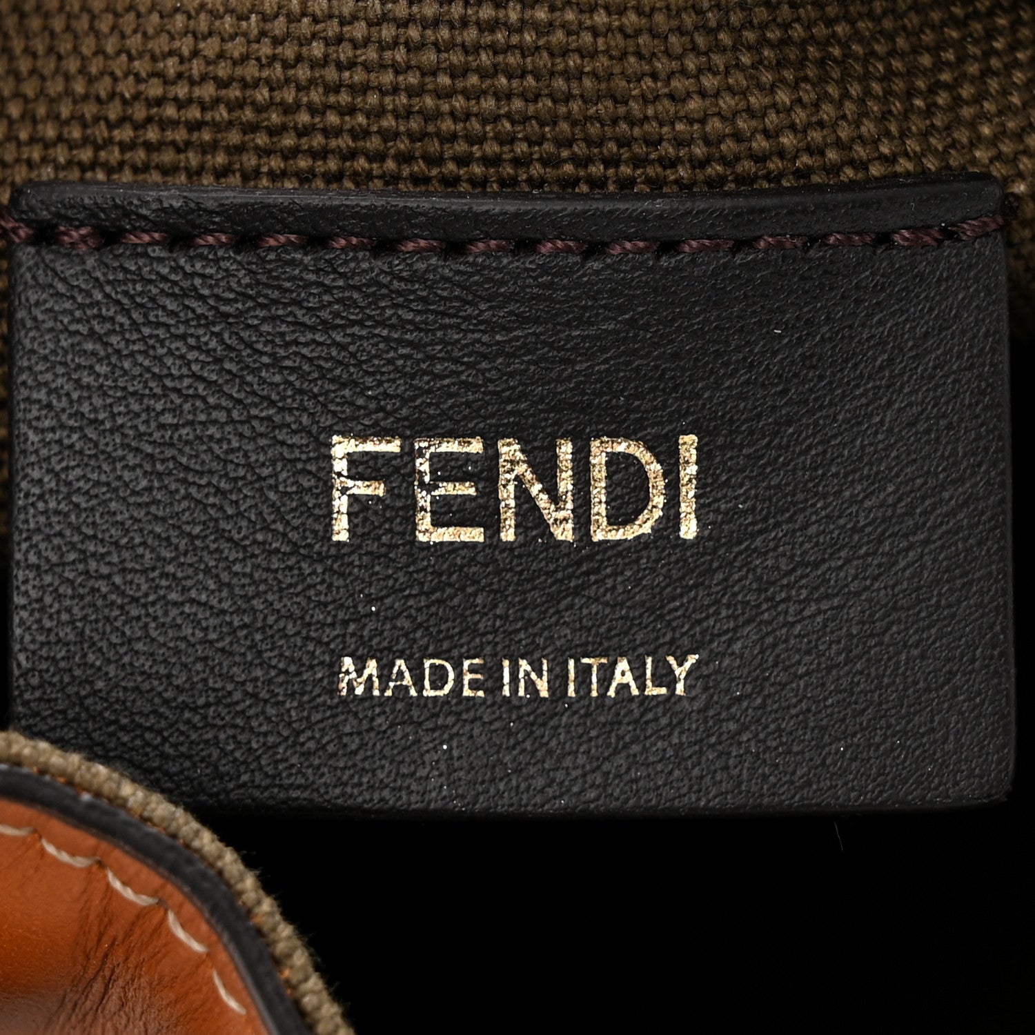 Fendi Canvas Vitello King F is Fendi FF Embroidered Mini Mon Tresor Bucket Bag Amazzonia Cuoio 6 of 10