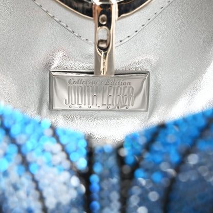 Judith Leiber Crystal Butterfly Mariposa Minaudiere Clutch Blue 6 of 13