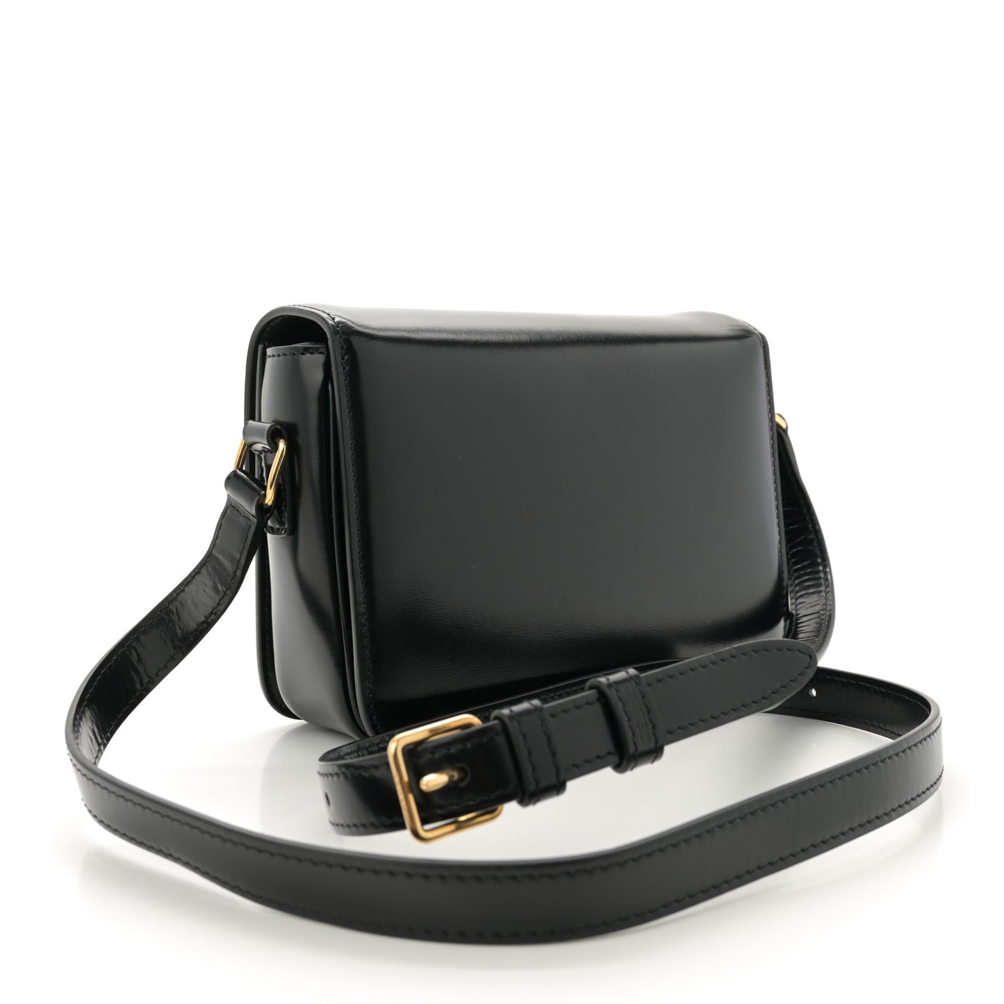 Shiny Calfskin Teen Triomphe Black