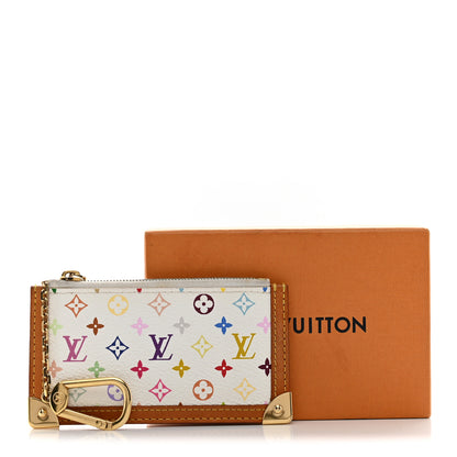 Louis Vuitton Monogram Multicolor Key Pouch White 9 of 9