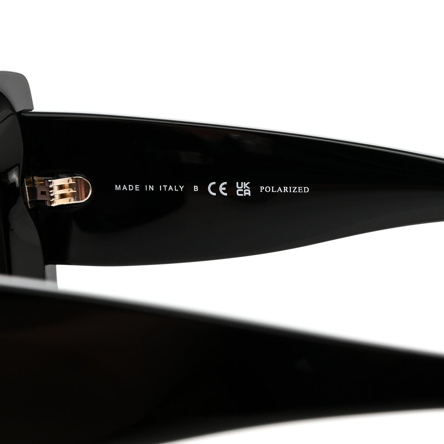 Acetate Pearl Rectangle Sunglasses 5480-H Black