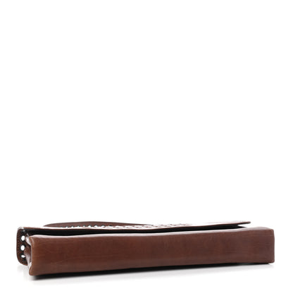 Bottega Veneta Nappa Intrecciato Grommet Flap Shoulder Bag 4 of 8