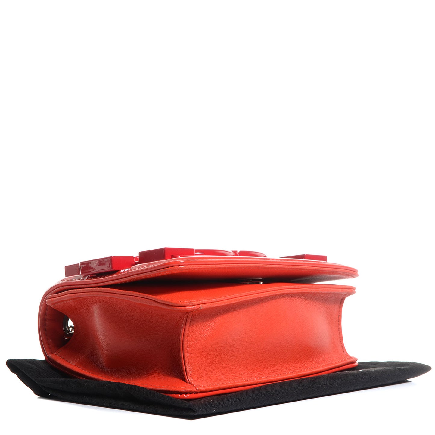 Plexiglass Patent Mini Boy Brick Flap Orange Red
