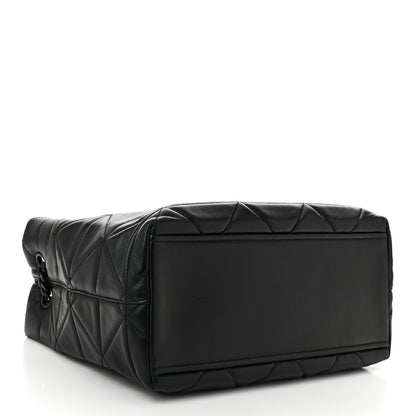 Prada Nappa Quilted Monochrome Chain Tote Bag Black 4 of 9