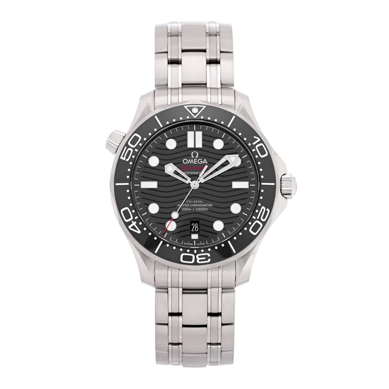 Omega Stainless Steel 42mm Seamaster Diver 300M Co-Axial Automatic Watch Black 210.30.42.20.01.001 1 of 5