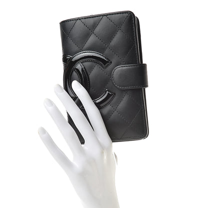 Chanel Calfskin Cambon Zipped Pocket Wallet Black 2 of 13