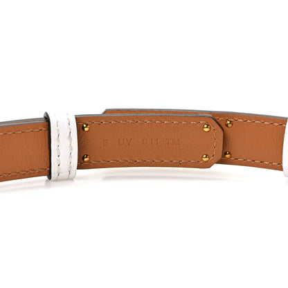 Hermes Epsom Kelly Belt White 4 of 5