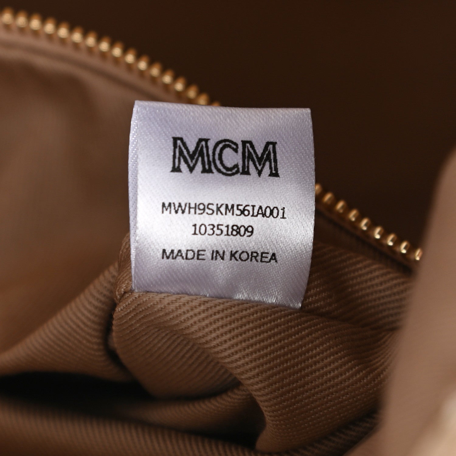 MCM Calfskin Ottomar Medium Klara Hobo New Beige 7 of 10