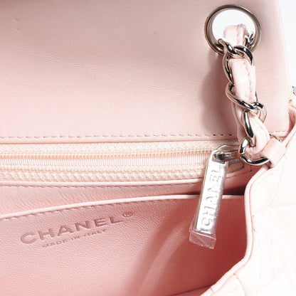 Chanel Patent Quilted Mini Square Flap Light Pink 9 of 10